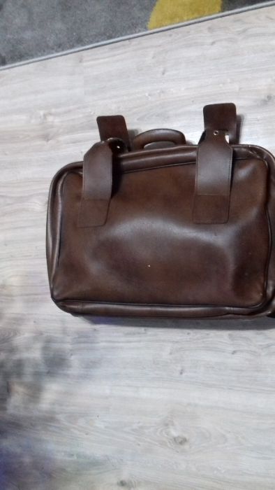 Walizka skórzana PRL.