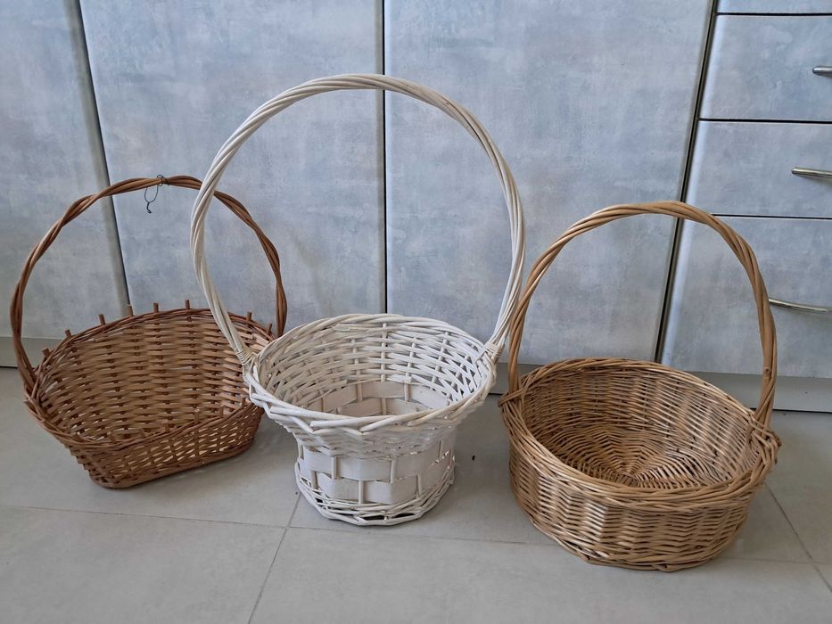 Koszyki plecione ,wiklina