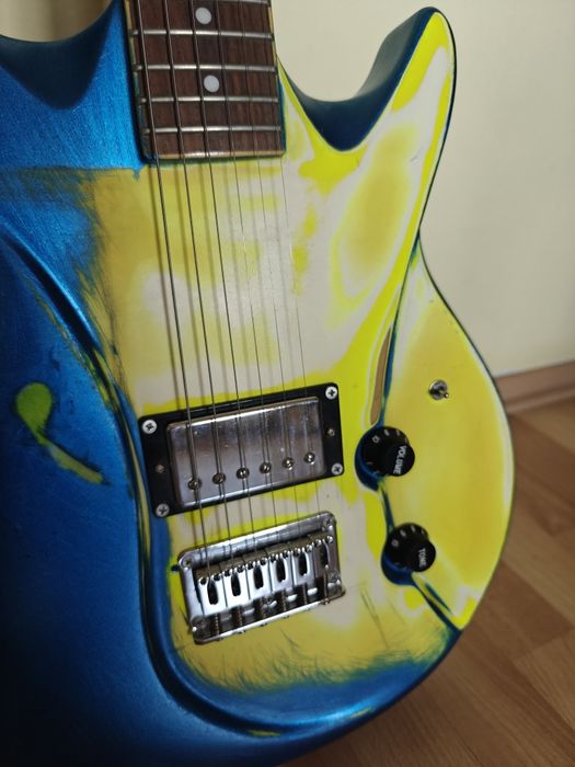 Gitara elektryczna custom / unikat – sprawna, po naprawie