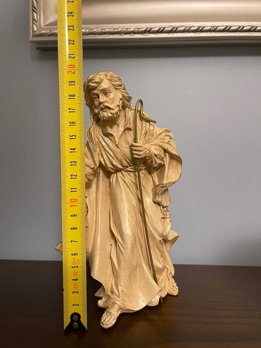 Presépio Sagrada familia branco/dourado