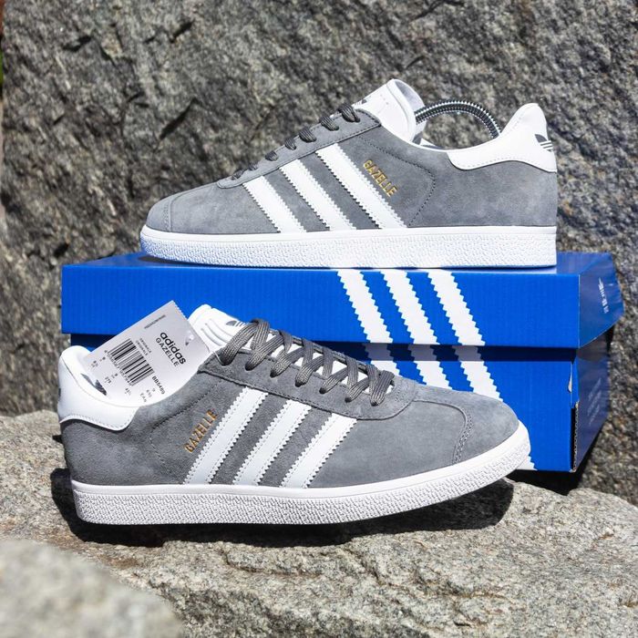 (1452) Акція! Кросівки кеди Adidas Gazelle сірі (36-41) адідас адідаси