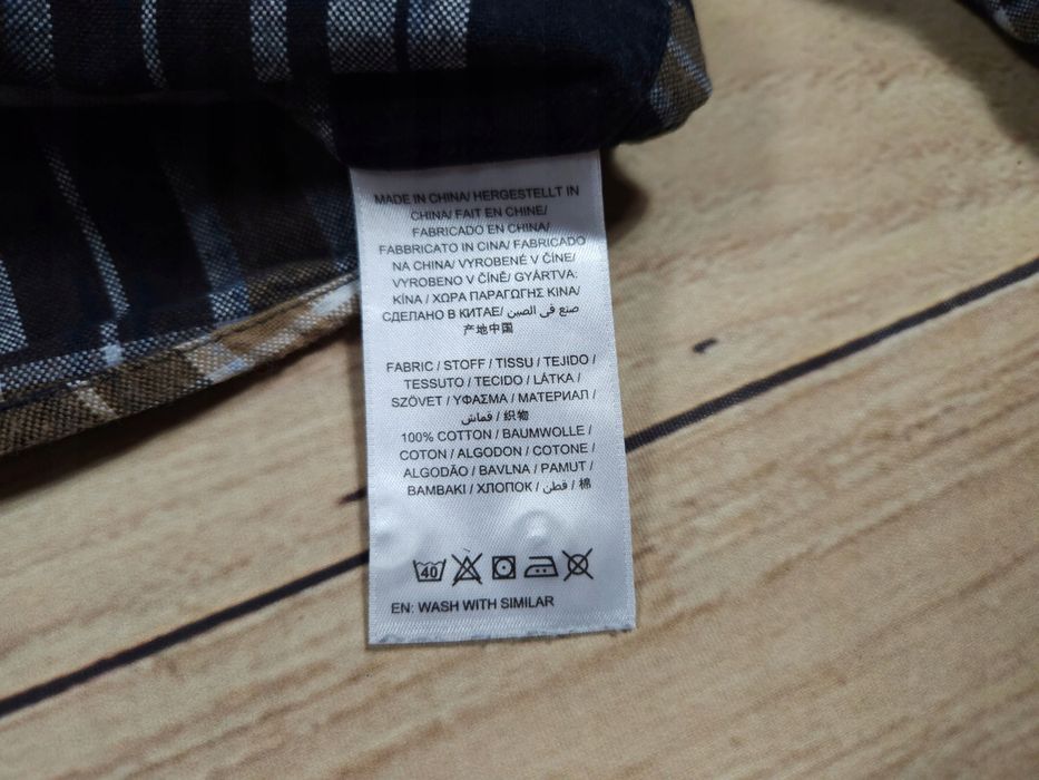 GANT Koszula w Kratkę Męska Regular Fit Logowana r. M