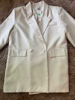 Żakiet marynarka ecru XL