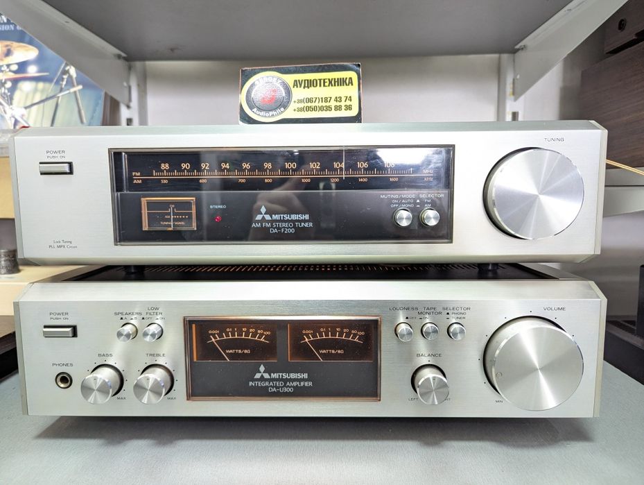Hi-Fi Стерео усилитель Mitsubishi DA-U300/F200. 2х70 Вт. JAPAN