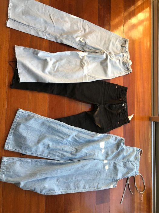 Pack 3 calças/macaco de ganga de menina