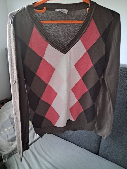 Tom Tailor sweter sweterek dekolt V rozmiar M