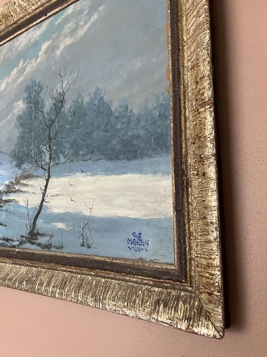 Картина маслом Густав С. Маран «Тіні холодної тиші» 1934 р. — чеський