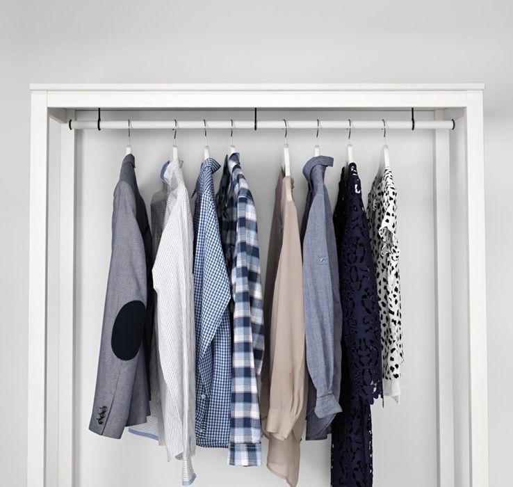 Roupeiro aberto branco hemnes ikea