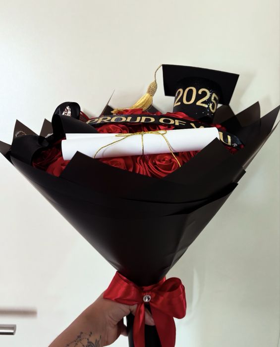 Buque de rosas eternas