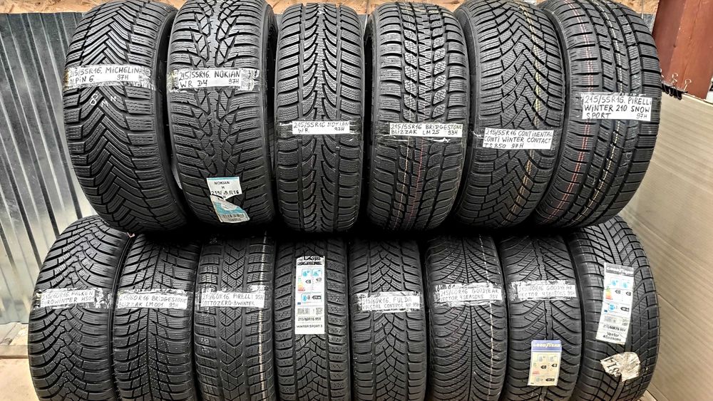 Шини одиночки 215/55R16. Зима.