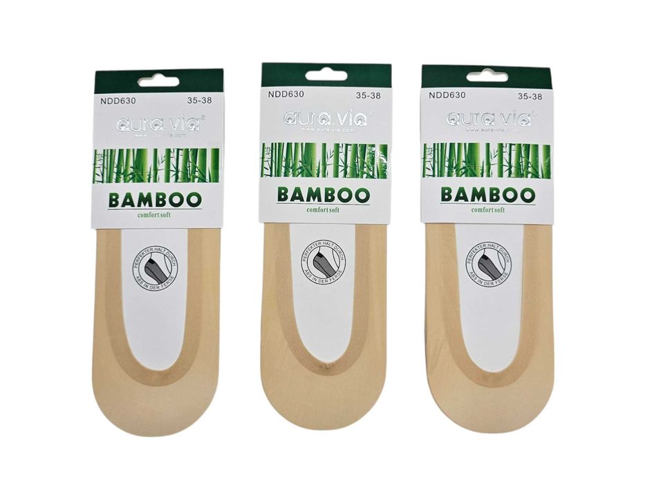 3x stopki damskie bambusowe Aura via 35-38