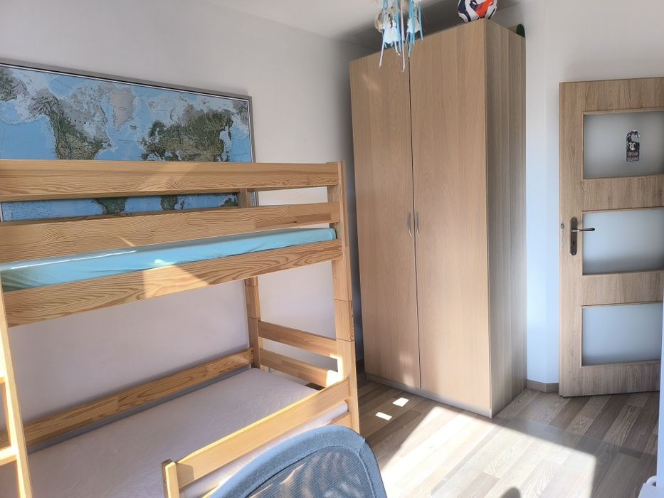 Łóżko piętrowe sosnowe 180x80 Gagatek