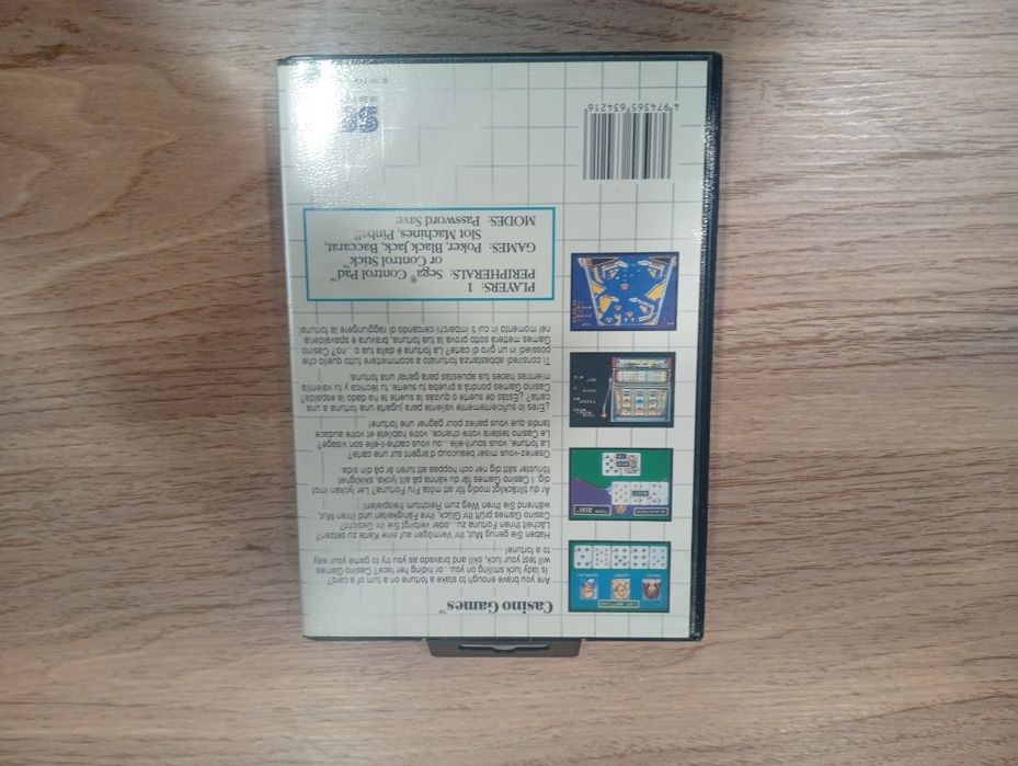 Casino Games Sega Master System Completo