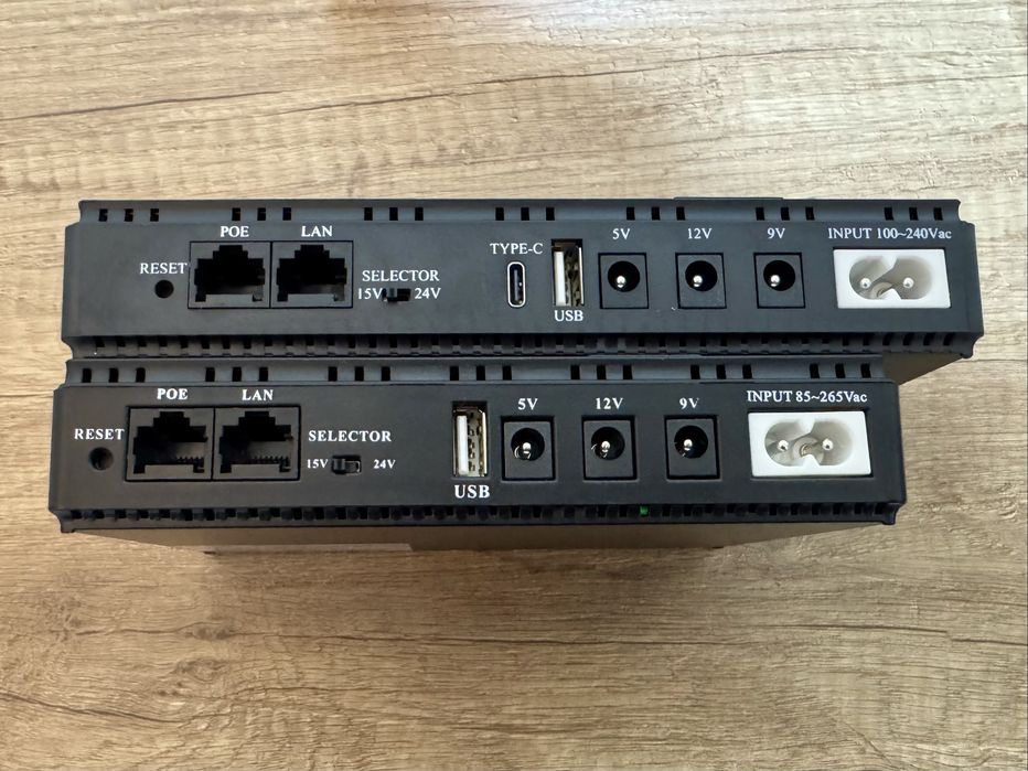 DC1036P UPS (36W, 20000mAh) 5V2A/9V2A/12V2A/POE + USB-C