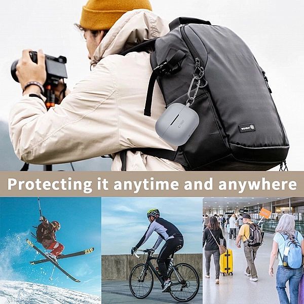 Etui Tech-Protect Silicone Hook na Samsung Galaxy Buds 3 / 3 Pro - cza