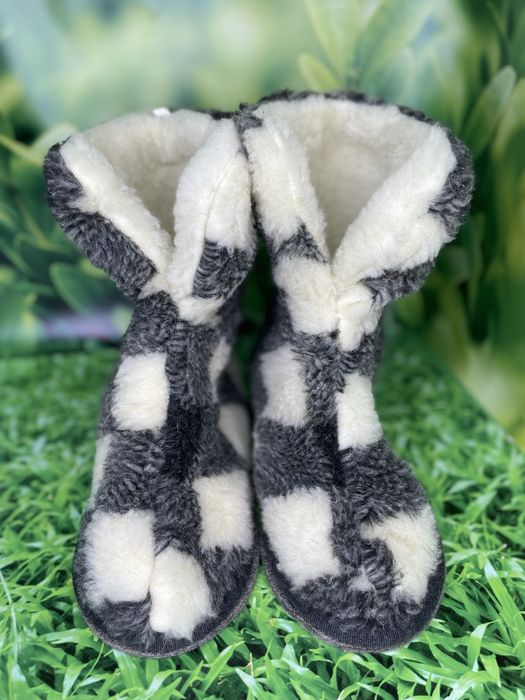 Чуні хутряні, чуні на овчині, взуття для дому