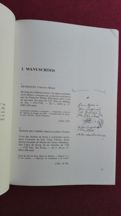 (Catálogo) Livros Portugueses de Cozinha-1989