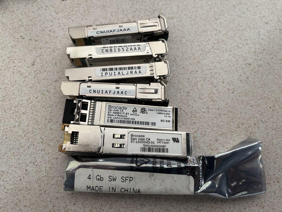 SFP fibra de 1gb 4gb 8gb Cisco Brocade Broadcom