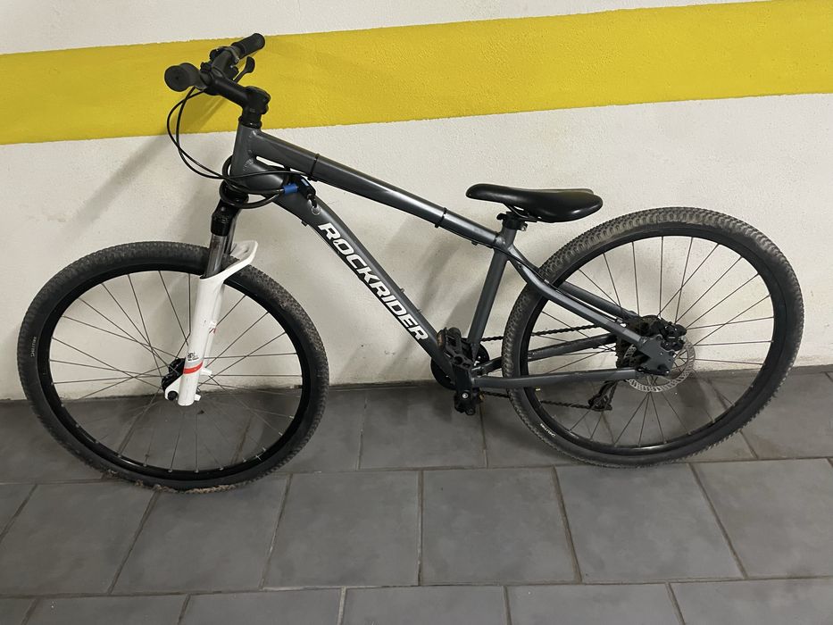 Bicicleta BTT Rockrider ST 120 Laranja – Tamanho L – Travões Shimano MT200