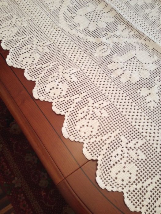 Colcha em croché feita à mão