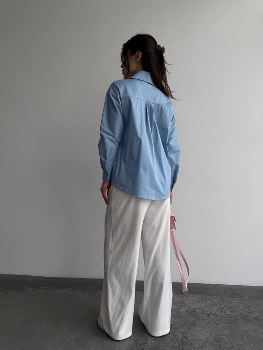 Біла сорочка оверсайз, класична сорочка, сорочка базова,  рубашка