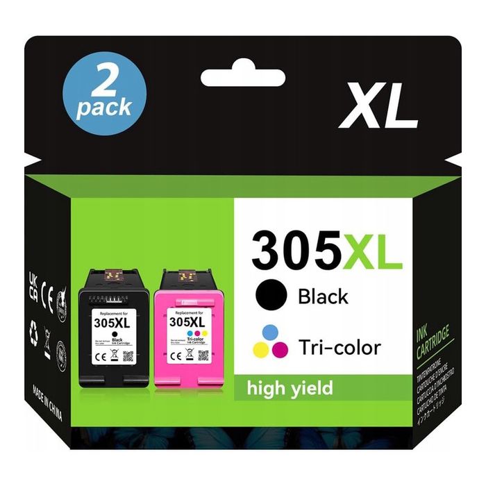 Tusz 305XL czarny i trikolor do drukarek HP
