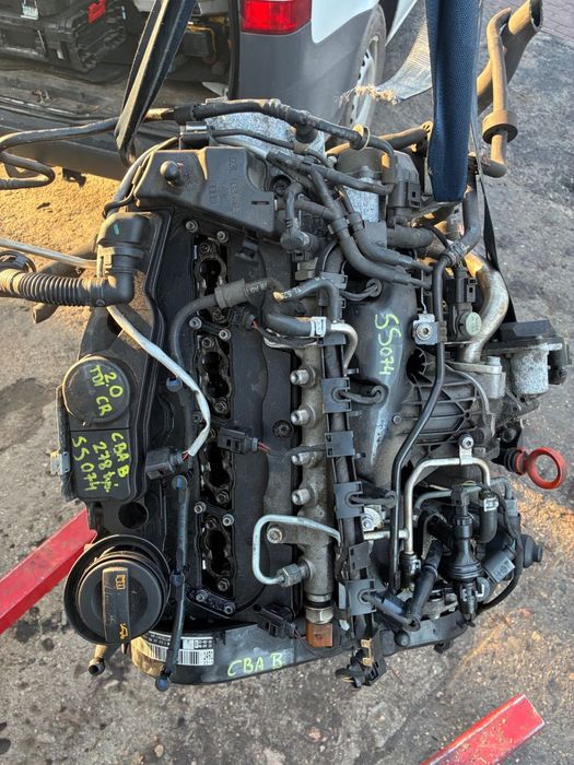 VW  CBAB 2.0 DIESEL 278Tyś. PRZEBIEG SILNIK PLASTIKOWY KOLEKTOR