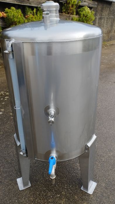 Cuba de inox 55 litros para vinho ou azeite