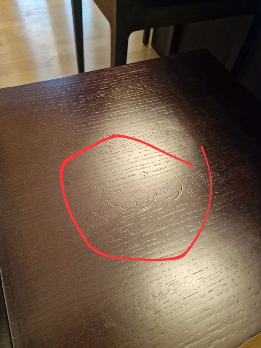 6 cadeiras de mesa de jantar - madeira maciça cor wengue