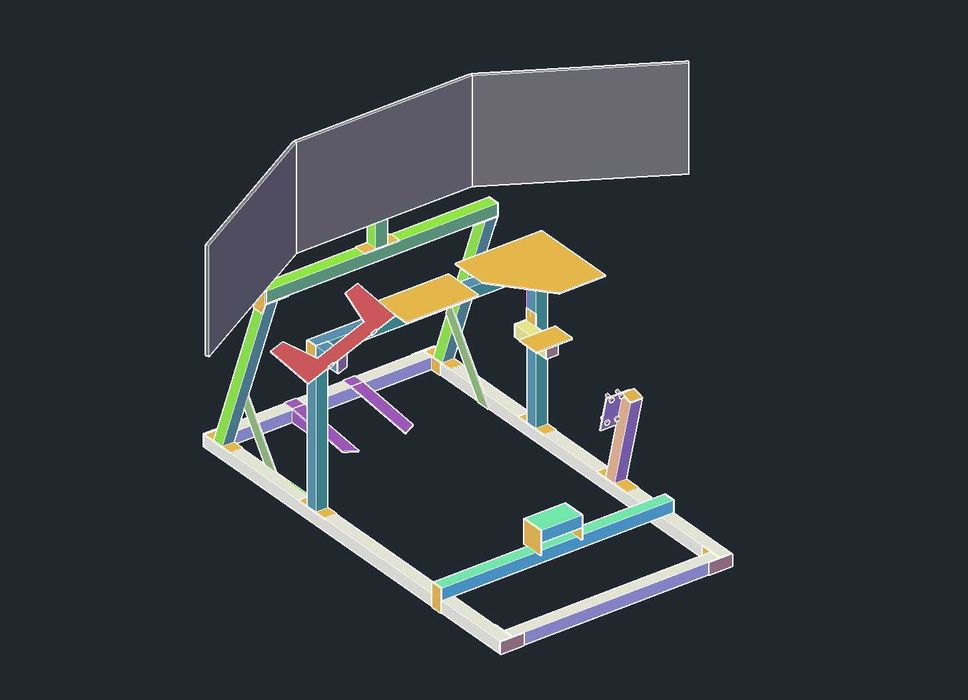 Play Seat 3ByApiK para G29 - Versão 2 para 3 monitores!