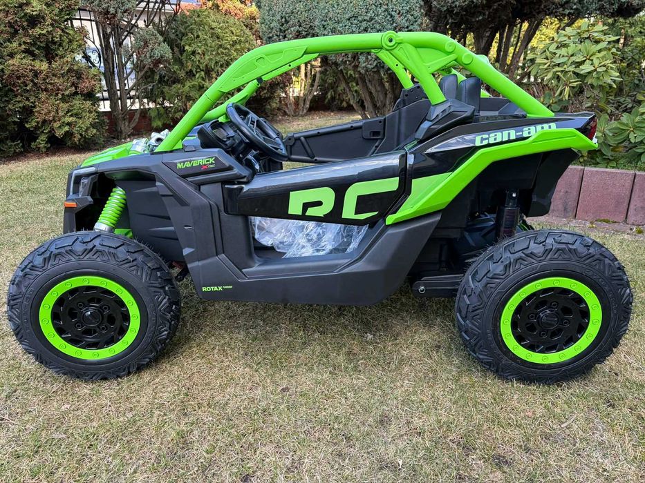 Auto na akumulator 2 osobowy Buggy CAN-AM 24V 4×200W pompowane koła