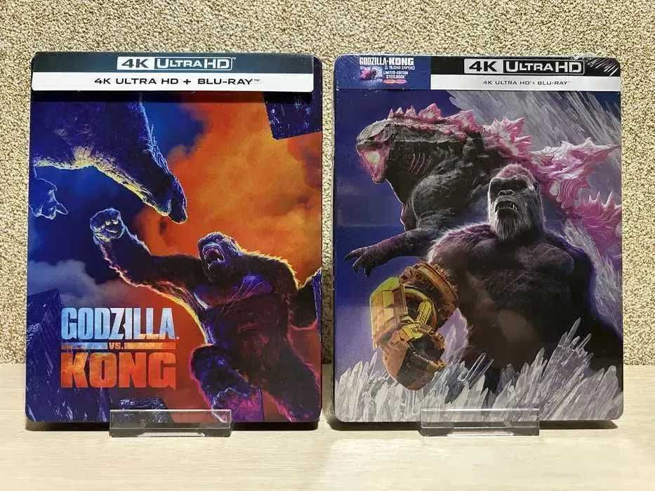 Steelbook 4K Ultra HD Blu-ray DC Кинг Конг/Годзилла /Мег 1-2/Шазам 1-2