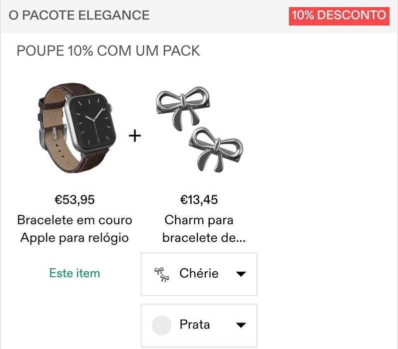 Apple - Bracelete em couro