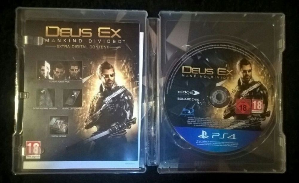 Deus Ex Mankind Divided Day One Edition Steelbook PS4 i PS5