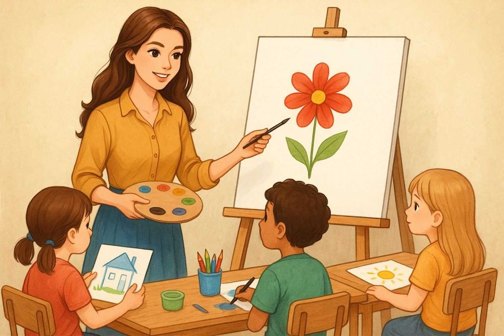 Онлайн уроки малювання для дітей та старших, підготовка до екзаменів