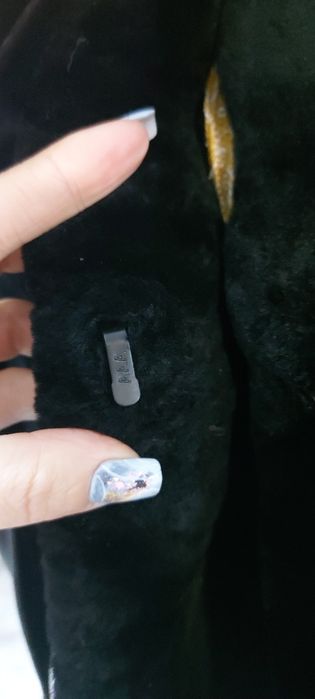 Срочно шубка из мутона со вставками норки