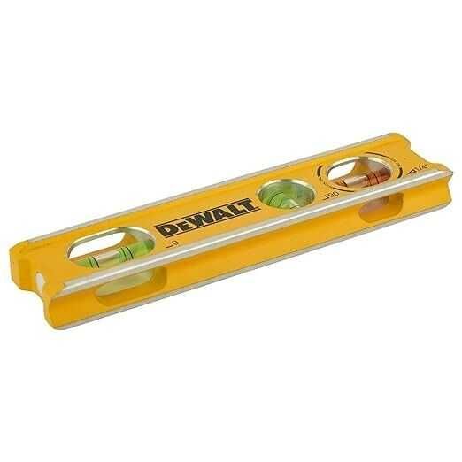 DeWALT DWHT42525-0 Рівень з алюмінію 165 мм з 3 капсулами і магнітами