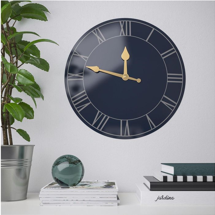 Zegar ścienny duży Ikea Pollett