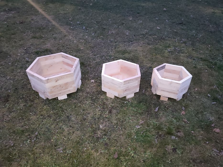 Donice drewniane ogrodowe