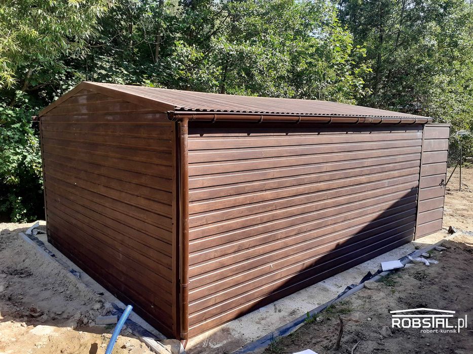 Garaż drewnopodobny 4x5m, PREMIUM - montaż Gratis!