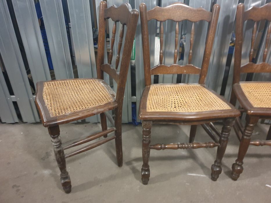 4 stare krzesła antyk Prl