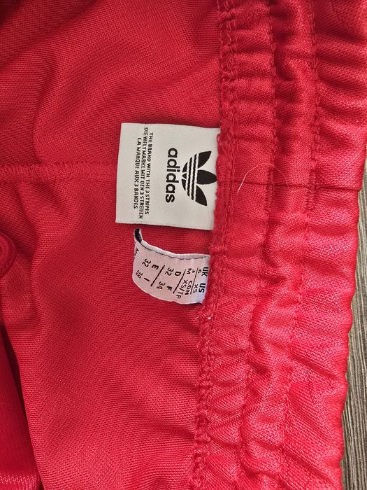 Spodnie dresowe dresy adidas XS 34 jak nowe czerwone