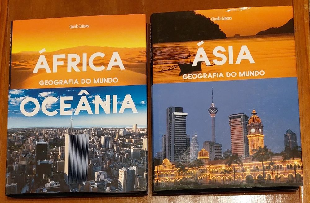 Coleção de livros sobre Geografia