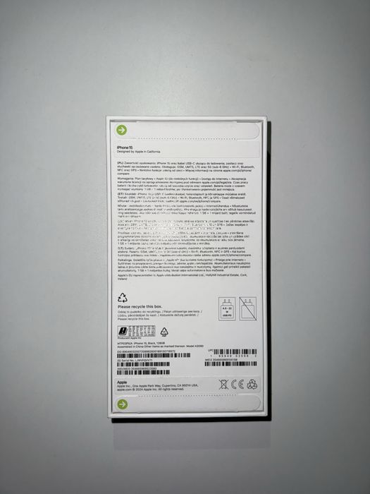 Iphone 15 black 128GB