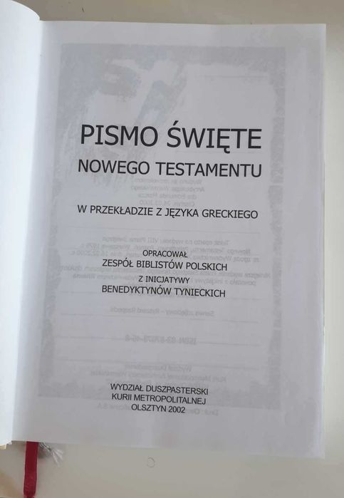 pismo święte nowy testament
