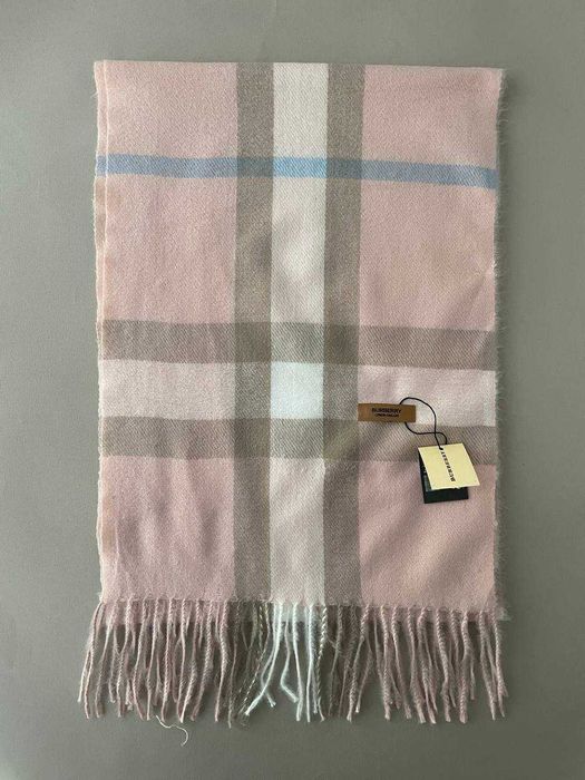 ШарФ Burberry в клітинку рожевий