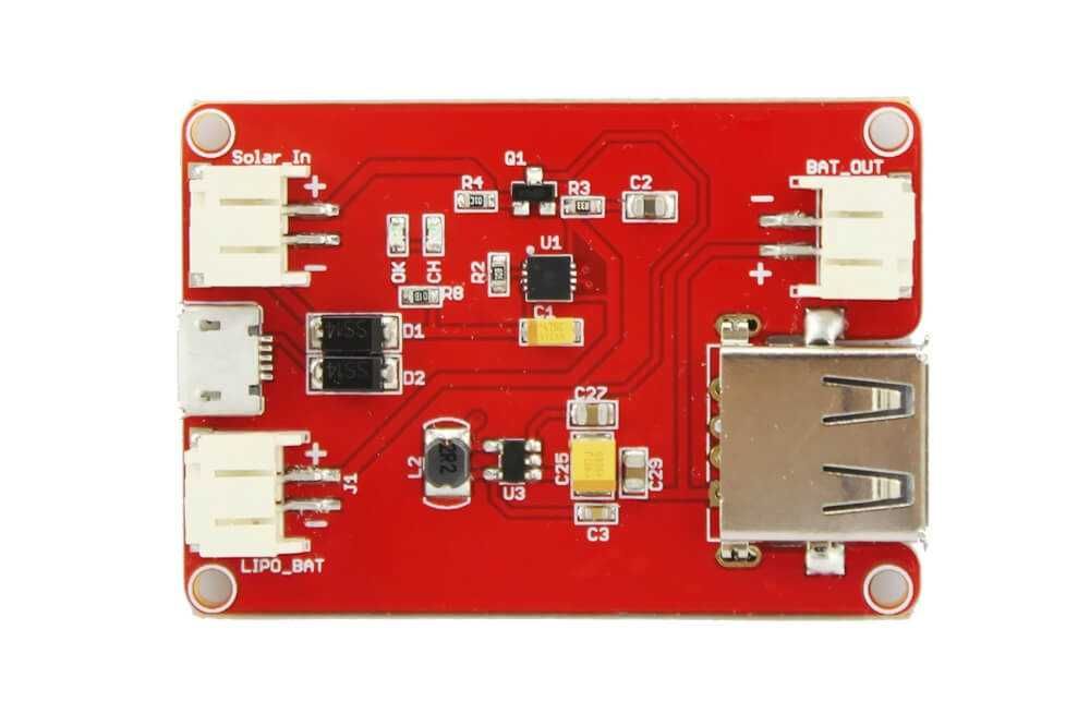 Lipo, Liion 4.2В контролер сонячної панелі (міні сонячна зарядка).