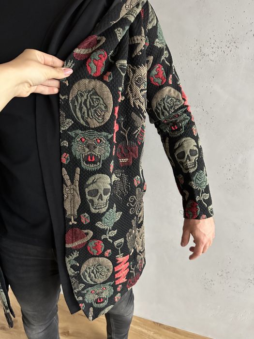 Katana kurtka parka kardigan płaszcz khaki czarny