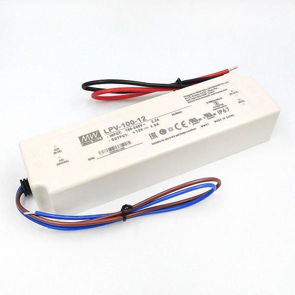 Блок питания Mean Well 100W 12V 8.5A IP67 LPV-100-12