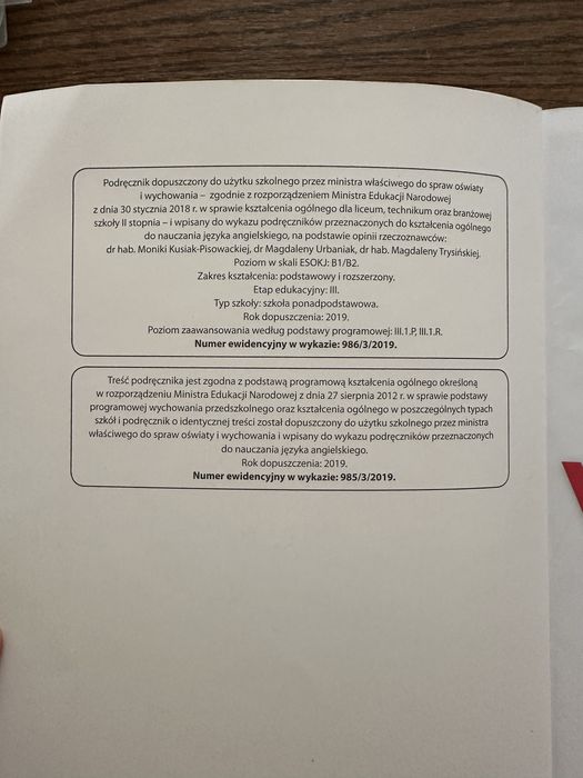 Podręcznik VISION 3 Oxford 3000 B1/B2